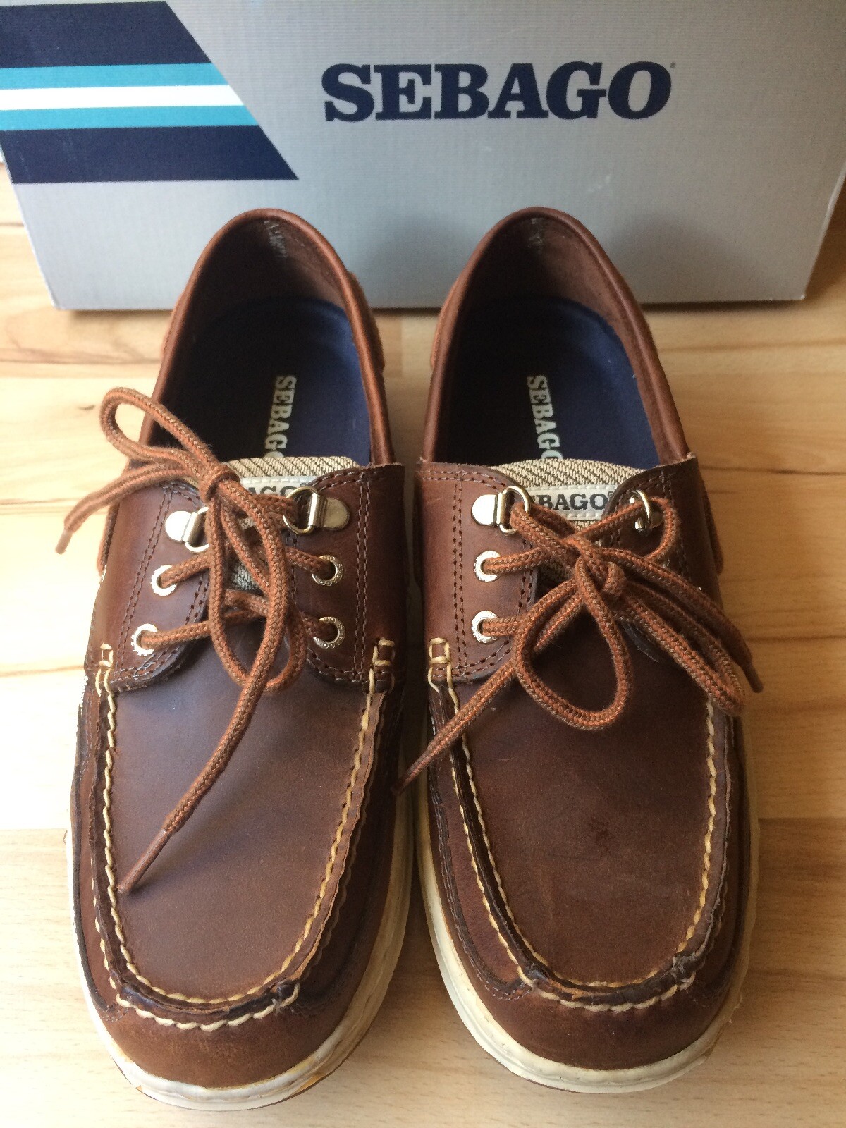 Brown Leather Casual Boat Shoes 