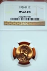 1956 - D NGC MS66 RD Lincoln Cent!!  #B42907