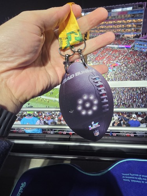 #ad #ad NFL Super Bowl LX Bad Bunny LED Badge amp; Lanyard Stadium Exclusive $45.00