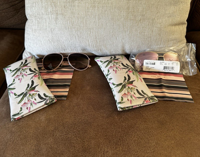 Ted Baker TB130 Aviator Sunglasses set of 2, one gently used, one new with tags