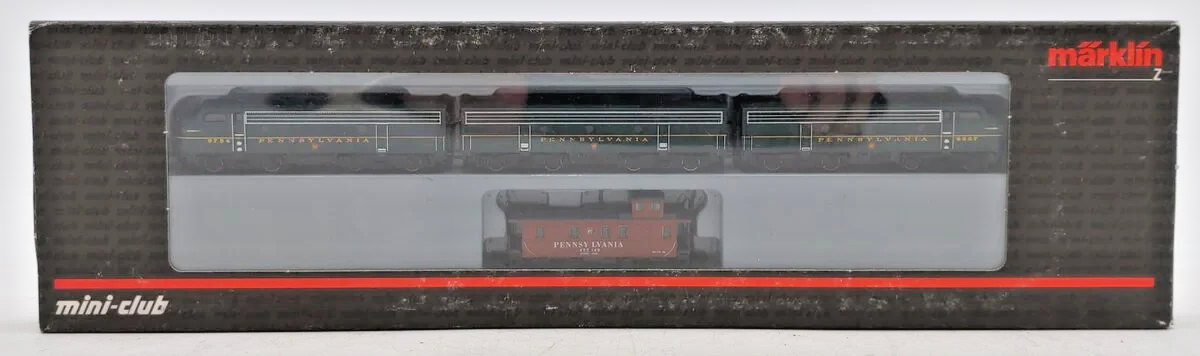 Z Scale Marklin 88321 EMD F7 A-B-A 5 pole Penn F7 Diesel