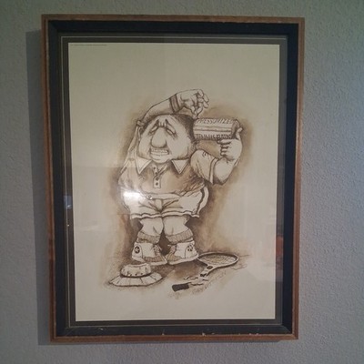 Vintage Gary Patterson 1975 ''Breaking Point'' Art Print - Matted And Framed 19x15