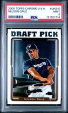 2005 TOPPS CHROME UPDATES & HIGHLIGHTS #UH210 NELSON CRUZ PSA 9