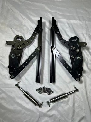 For 1969-72 Chevelle El Camino Hood Hinges Billet Chevy Pair 1969 1970 1971 1972