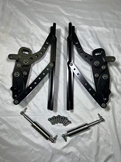 For 1969-72 Chevelle El Camino Hood Hinges Billet Chevy Pair 1969 1970 1971 1972