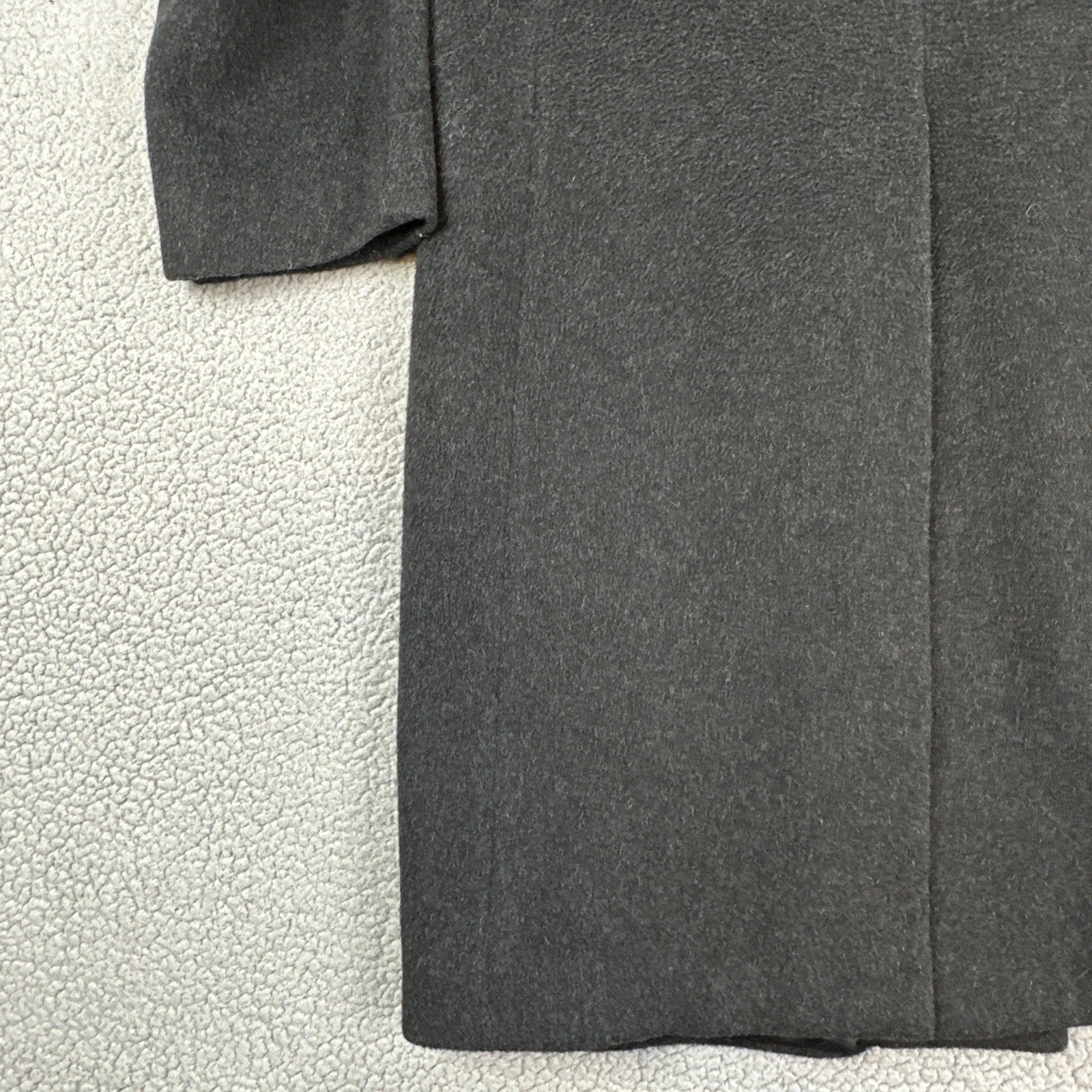 Nino Cerruti Rue Royale Wool Cashmere Blend Overcoat 42R Charcoal Gray 3 Button image 17