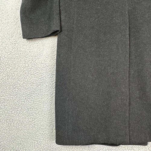 Nino Cerruti Rue Royale Wool Cashmere Blend Overcoat 42R Charcoal Gray 3 Button image 17