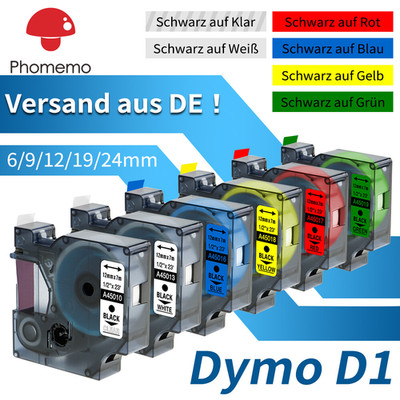 Schriftband für Dymo D1 45013 S0720530 12mm Weiß LabelManager dymo Label LM160