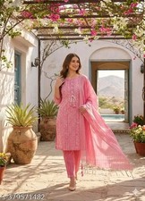 Readymade Cotton Kurta/kurti and Pant Set for Women's Party Festive Outfit Gift