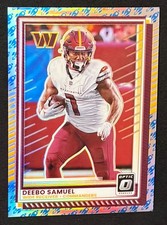 Deebo Samuel Card - 2025 Donruss Optic #30 - Rocket Ship Emoji 🚀 SSP Commanders