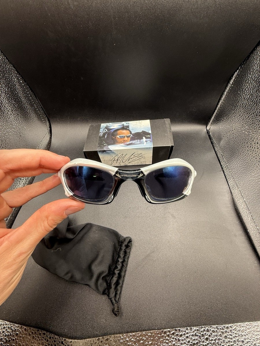 Oakley Splice JPM White Chrome Crystal Black Ice Iridium Lenses 12