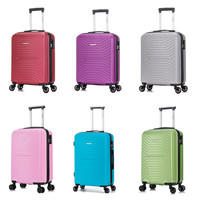 56X45X25 Easyjet Cabin Suitcase Bag 4 wheel Lightweight Luggage HardShell ABS