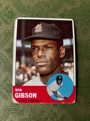 1963 TOPPS - BOB GIBSON #415 - low grade condition