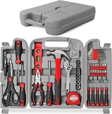 54-pc Home DIY Tool Kit for The Household Office Garage Basic House Tool Box Set
