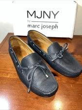 Marc Joseph Rockaway Driving Moccasin Shoe Loafercolor  Navy grainy Size 8.5