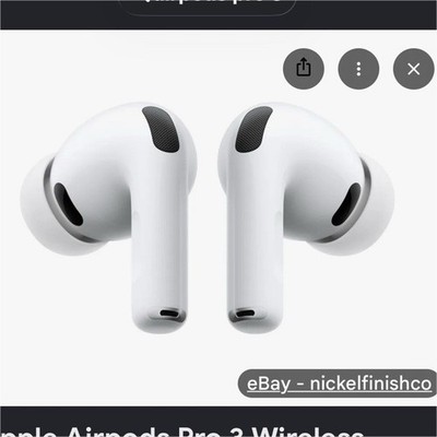 Apple AirPods Pro 3 In-Ear Wireless Earbuds, Active Noise Cancellation, USB-C