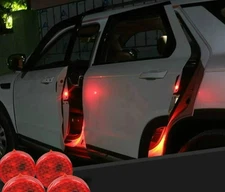 2pcs Car Door Warning Light Wireless Anti-Collision LED Safety Alarm Lamp - NEW