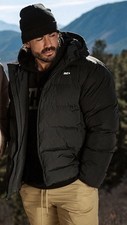 GHOST APRÈS HOODED PUFFER GHOST Lifestyle Black Jacket Men’s Size Medium