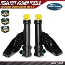 2x Front Headlight Washer Nozzles for Hyundai Genesis 2015 2016 Genesis G80 2017