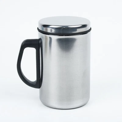 Edelstahl-Reisebecher Mit Großer Kapazität Isolierte Kaffeewasser Teetasse - Bild 1 von 4