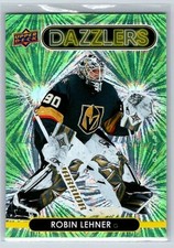 2021-22 Upper Deck Series 1 Dazzlers Green #DZ-45 Robin Lehner Golden Knights