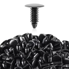 100Pcs 8mm Bumper Clips Auto Car Hole Plastic Rivets Fastener Retainer Clips