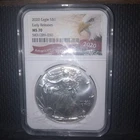 2020 Silver Eagle NGC MS70 Early Releases
