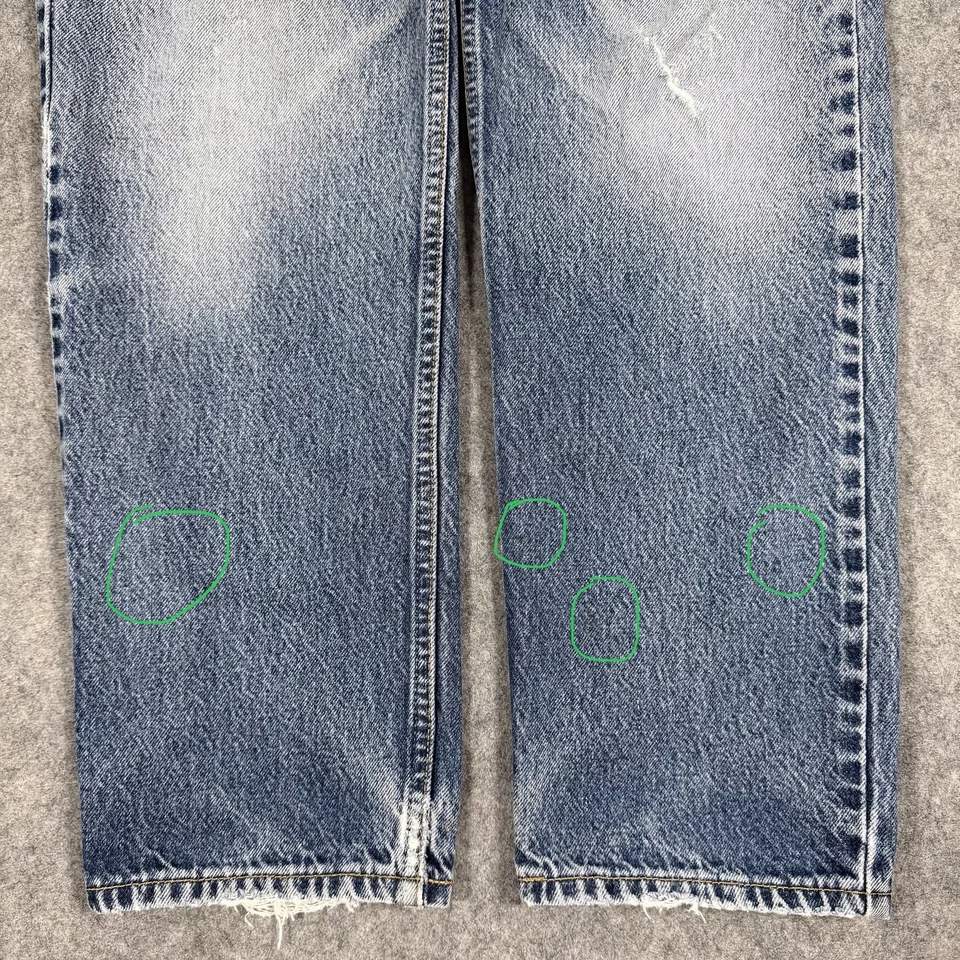 Levis 550 Relaxed Fit VTG Jean Men's Size 32x29 (Actual Fits 31x27) Blue US Made - Image 2 of 4