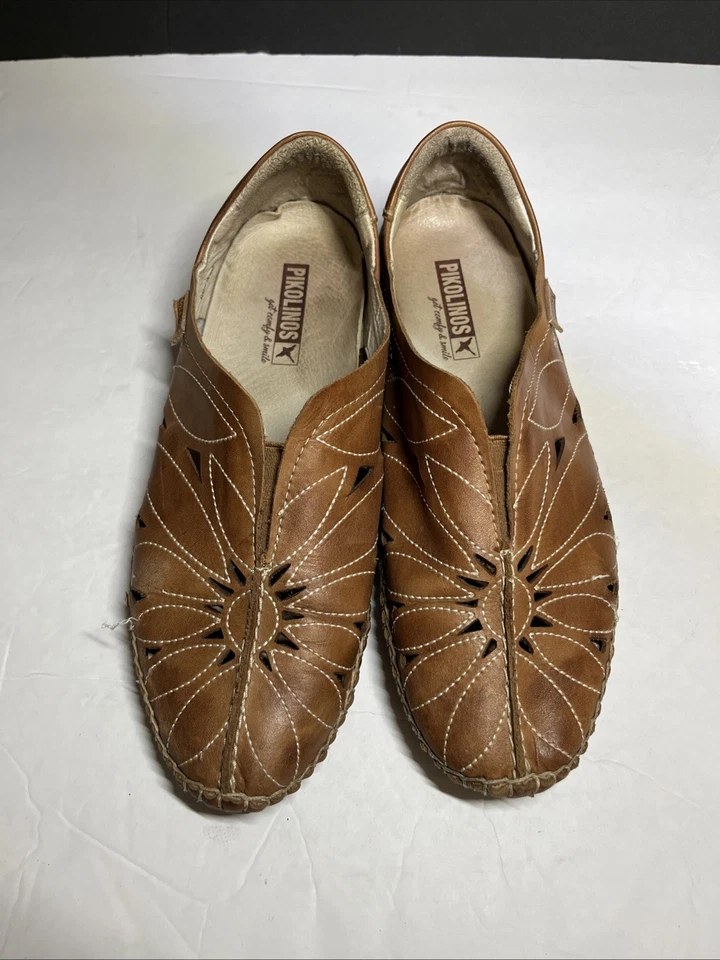 Mocasines Pikolinos Mujer Talla EU 37 Jerez Corte Sin Cordones Cuero Hoja Roja 6-6.5 Foto 2 de 4