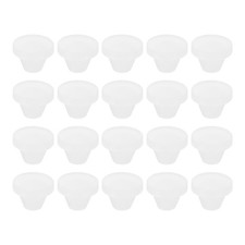 20Pcs Snug Plugs, Rubber Hole Plugs Fit 8mm (0.31 Inch) Hole Dia. Translucent
