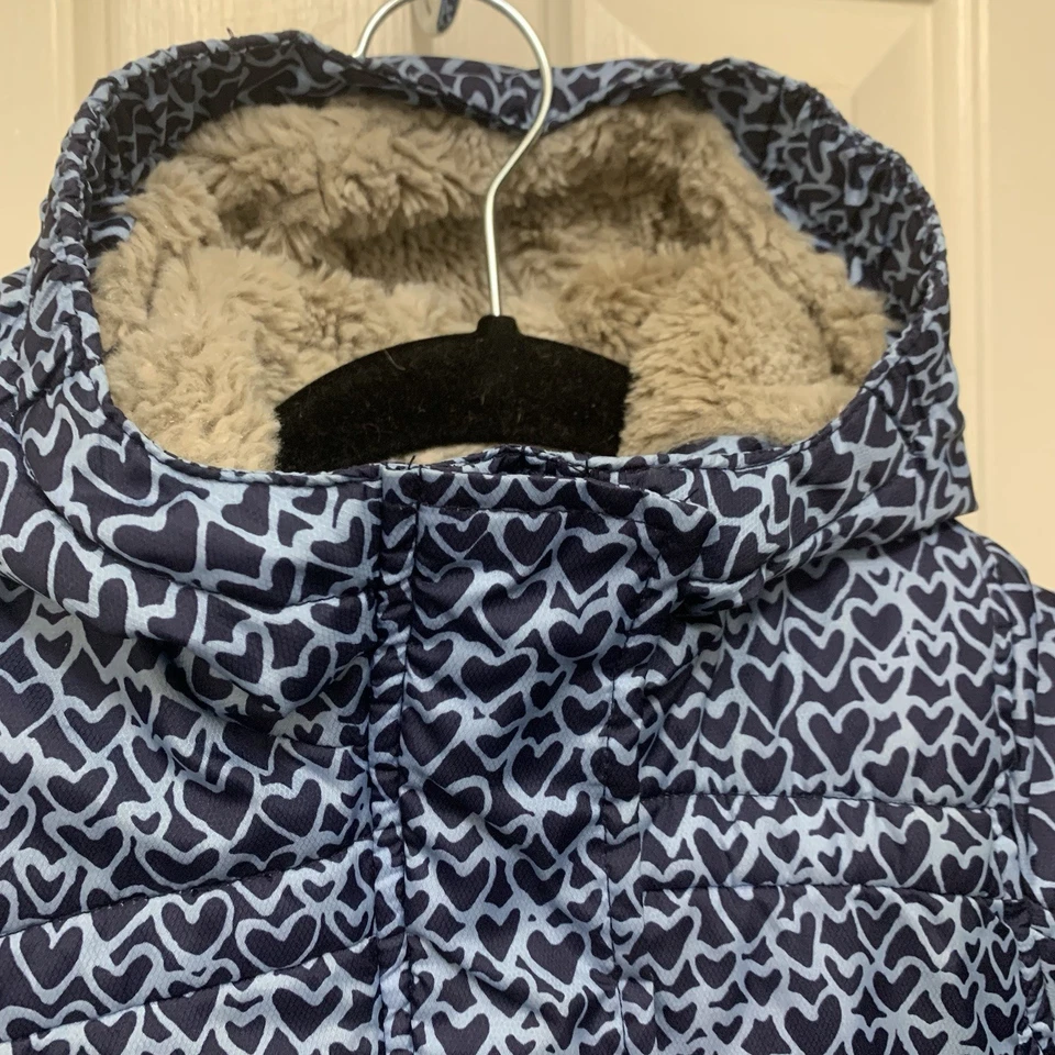 Abrigo de invierno forrado de piel Lands End para niños pequeños talla 3T Foto 3 de 4