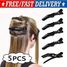 5 PCS Plastic Alligator Hair Clips Non-Slip Hairpins Salon Styling Tool - NEW