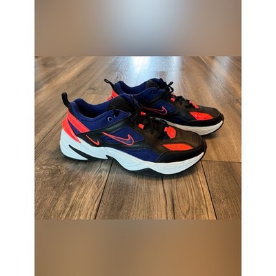 Nike M2K Tekno Men s 10 Black Blue Hyper Crimson Chunky Dad Sneakers AV4789-006