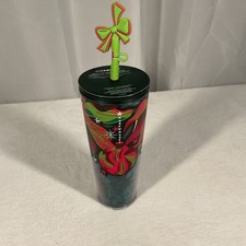 Starbucks Tumbler Cup & Silicone Straw Bow To...