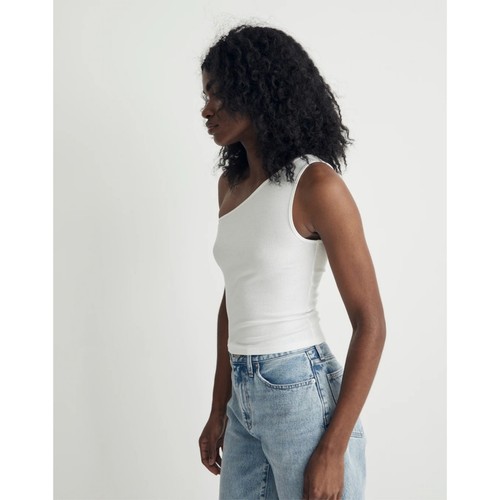 NWT Madewell Supima® Rib One-Shoulder Tank Size XS - Picture 2 of 6