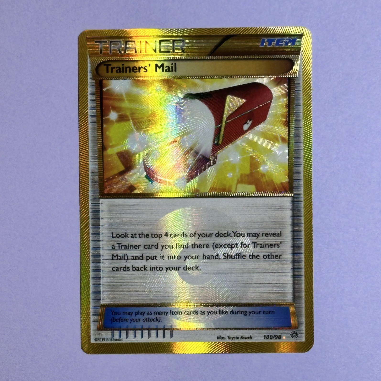 Pokemon Trainers' Mail 100/98 Secret Rare Holo Card - Ungraded NM