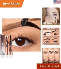 Waterproof Eyebrow Tattoo Peel-Off Gel - Light Brown Tint for Lasting Brows