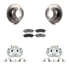 Rear Brake Rotors Pads Calipers Kit for Ford F-250 Super Duty 2000-2004 oe2C