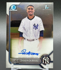2022 Bowman Chrome Roderick Arias Auto #CPA-RA - 1st NY Yankees RC Prospect