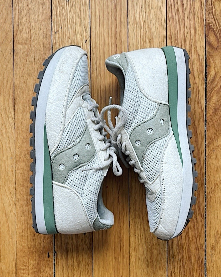 Saucony Jazz 81 RFG Earth Pack Natural Lace Up Cork Insole White Green S70639-3