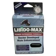 Libido Max Male Enhancement  Power Extending Formula 30 Softgels