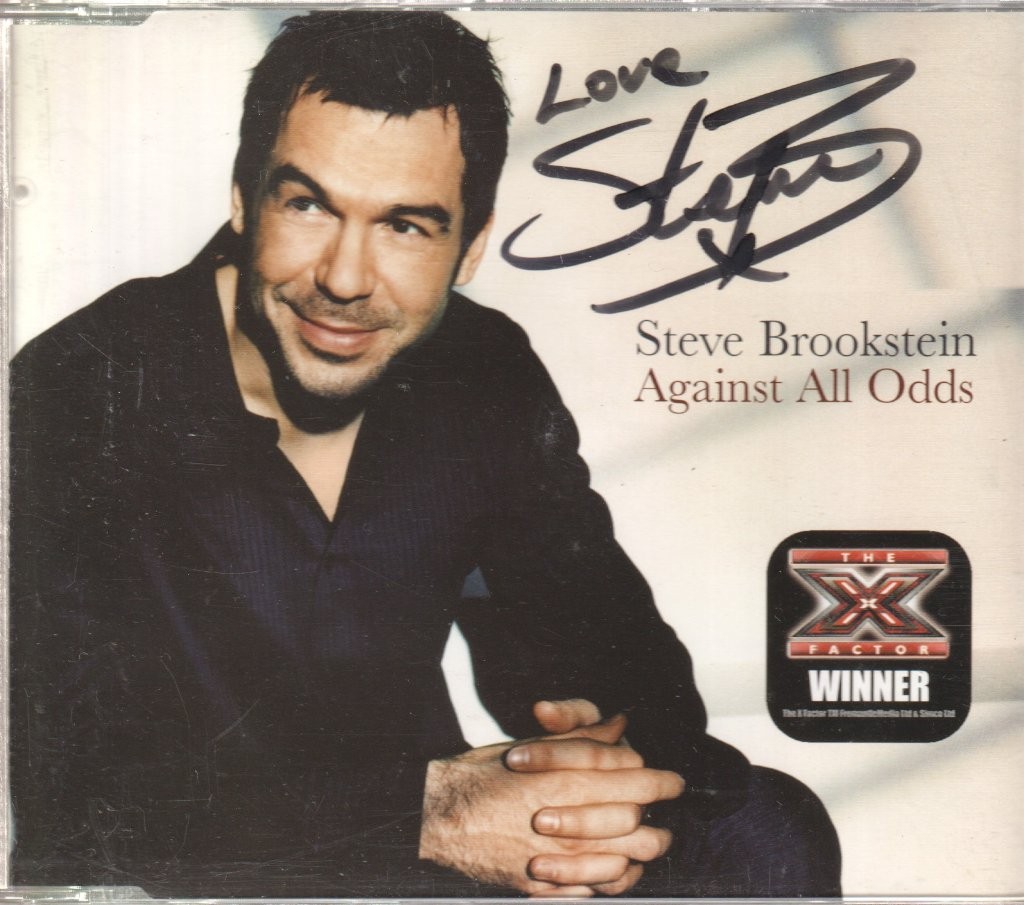 Steve Brookstein Against All Odds CD Europe Syco 2004 single with info stickered