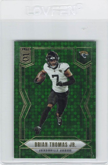 2025 Donruss Elite #27 Brian Thomas Jr. Green Disco