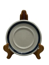 Arabia Finland 6.25" Saucer Plates Blue Anemone Round Lot Set Of 3 VTG Denmark