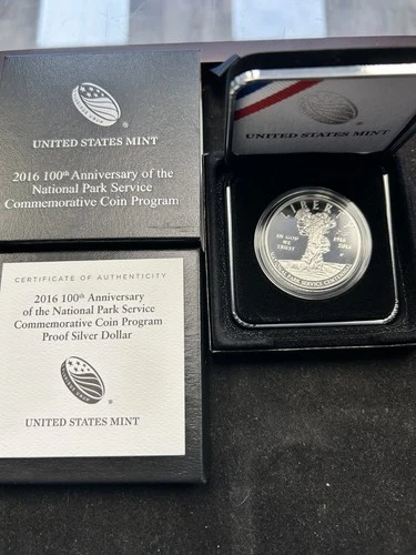 2016 100TH NATIONAL PARK PROOF Silver Dollar ++MINT++