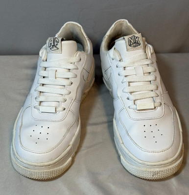 Nike Air Force 1 Pixel White Women's Athletic Basketball Low Top Sneaker Size 7