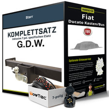 Für FIAT Ducato Kasten/Bus Typ 250 Anhängerkupplung starr +eSatz 7pol 11-