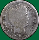 1906-S Barber Dime Good G Coin #35984