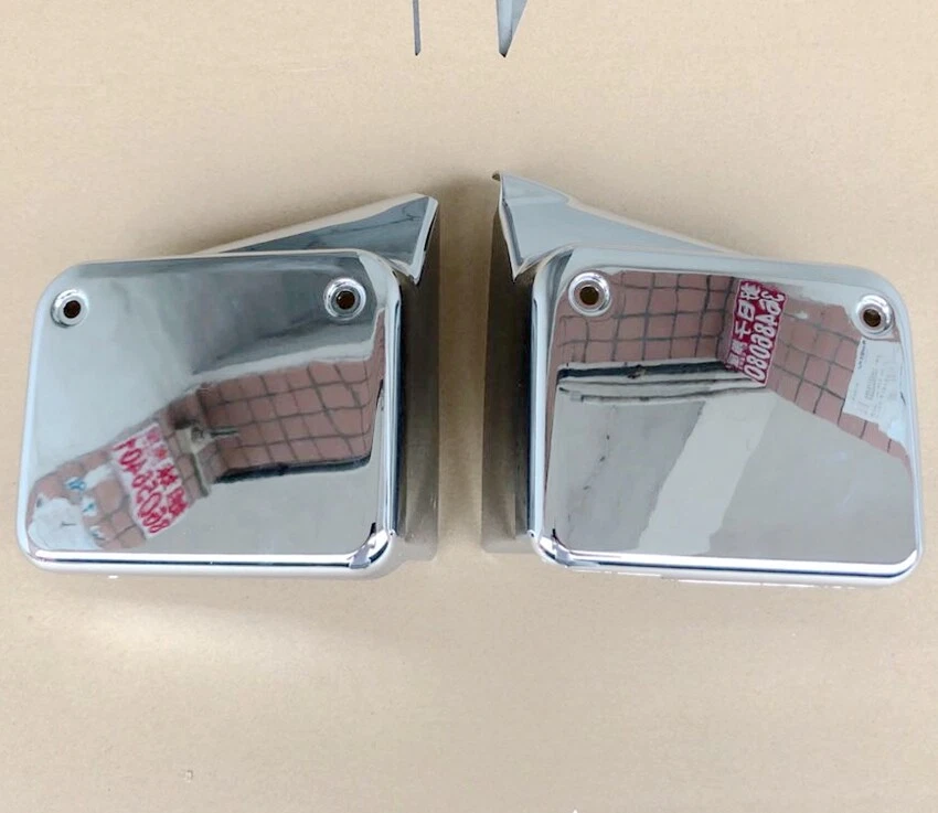 Cubierta de carenado lateral de batería ABS cromada para Honda Shadow Spirit VT 750 Black Widow Foto 2 de 3