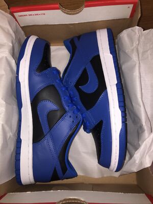 DS Size 6Y GS Nike Dunk Low Hyper Cobalt - CW1590-001 Brand New Fast Ship!